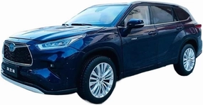 Simulation Car Model 1:18 for Toyota Highlander 2022 Simulation Alloy Car Model Collection Display Home Decoration Mini Vehicles Toys(Dark Blue)