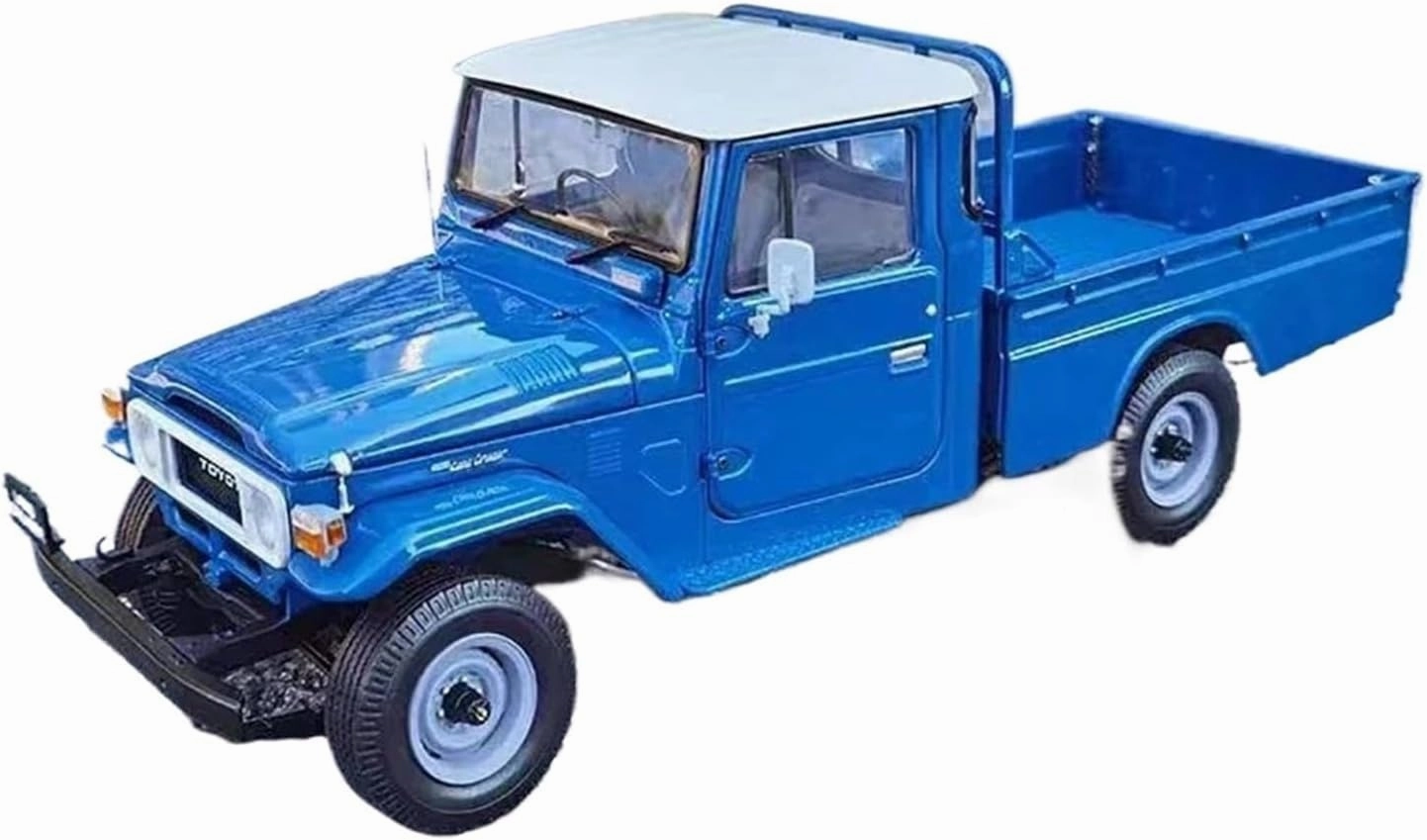 Simulation Car Model 1:18 for Toyota Land Cruiser LC40 Off-Road Simulation Alloy Car Model Collection Display Mini Vehicles Toys(White)