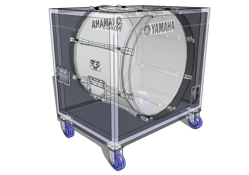 Single 24 inch Marching Bass Case