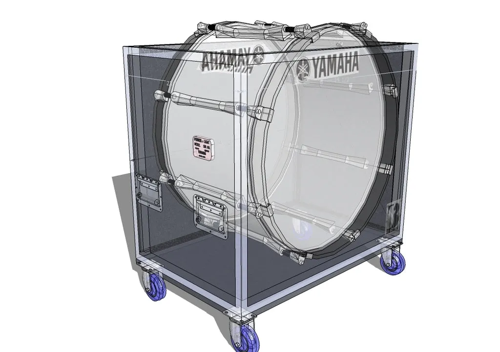 Single 28 inchMarching Bass Case