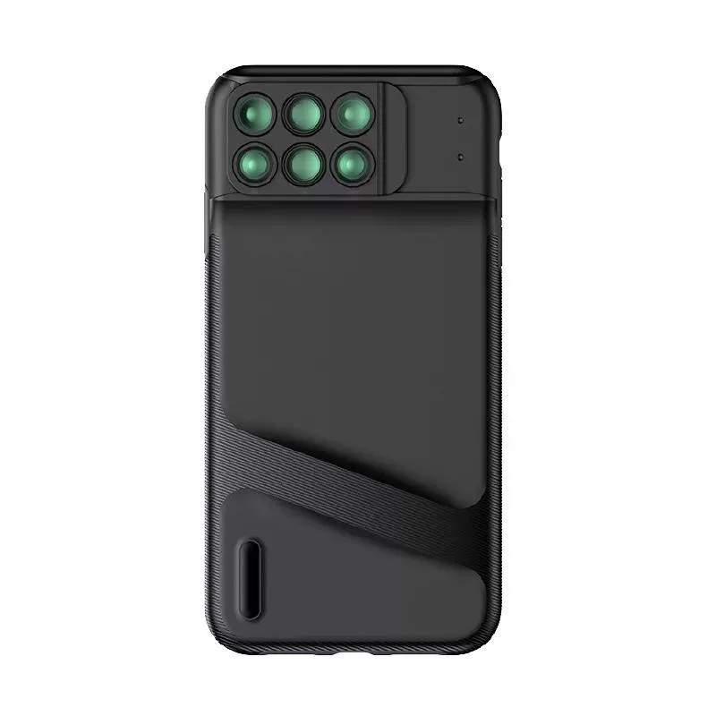 SLC 6-in-1 Hybrid Phone Camera Zoom Lens Case for iPhone X