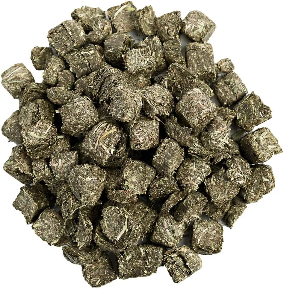 Small Pet Select - Straight Timothy Hay Cubes - 100% All Natural Timothy Hay, Not Blended - Delivered Fresh, Guarantee, (5 lb)