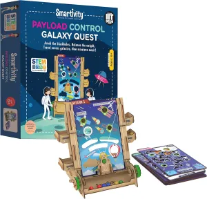 Smartivity Payload Control Galaxy Quest , STEM Learning Toys, Creative Construction Engineering, Educational Building Set, Boys & Girls Ages 6 7 8 9 10  Year Old, Science Kit, DIY Kit, Wooden