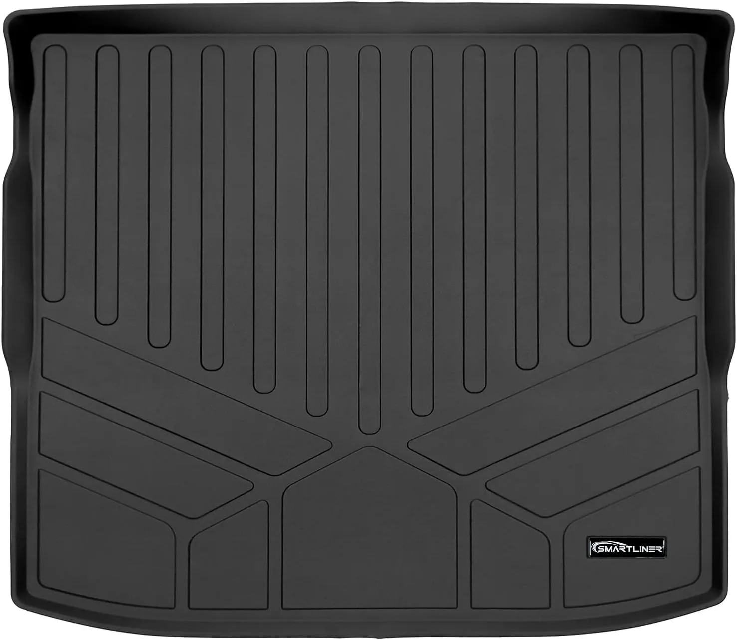 SMARTLINER All Weather Custom Fit Cargo Liner Mat Black for 2022-2023 Mitsubishi Outlander - Non-PHEV Models - Durable Protection