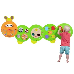 SPARK & WOW Caterpillar Activity Wall Panels | Ages 18m  | Montessori Sensory Wall Toy | 8 Activities | Busy Board | Toddler Room Decor