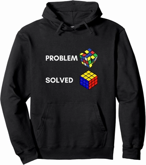 Speed Cubing Master Rubiks Cube Colorful Rubix 80s Vintage Pullover Hoodie