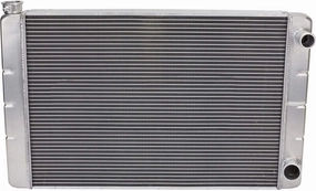 Speedway Motors 26-Inch Double Pass Aluminum Racing Radiator, S/B Chevy, Furnace-Brazed for Durability, Superior Performance, Double Pass Design with 2.25" Core, Efficient 1" Aluminum Tubes