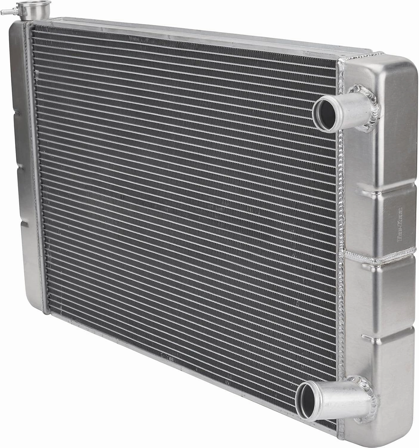 Speedway Motors 26-Inch Double Pass Aluminum Racing Radiator, S/B Chevy, Furnace-Brazed for Durability, Superior Performance, Double Pass Design with 2.25" Core, Efficient 1" Aluminum Tubes