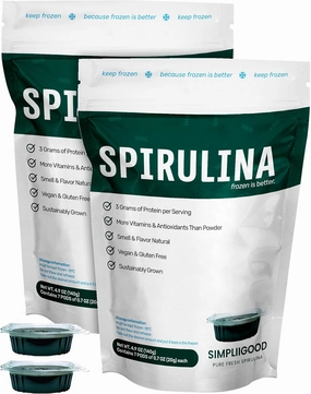 Spirulina Cubes - High Protein, Vitamin-Rich Superfood with Natural Flavor - Vegan, Gluten-Free Nutrient Powerhouse Spirulina Pods for Smoothies - (280, Grams)