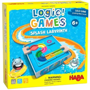 Splash Labyrinth - Rolling Maze Puzzle Game for Children (1 Player, Ages 6 ) - HABA - Logic! GAMES Series