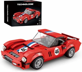Sports Car Model Building Blocks Set for 250 GTO, 320 PCS Racing Car Model Building Blocks kit, MOC Super car Building Brick, Construction Vehicle Toys Gift for Kid Adult