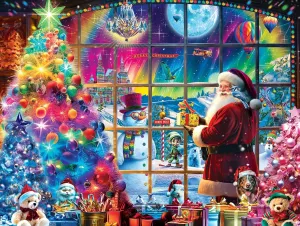 Springbok - 1000 Piece Jigsaw Puzzle for Adults - Christmas Magic - Colorful and Vibrant Holiday 1000 pc Large Piece Puzzle - Perfect for Family Game Nights