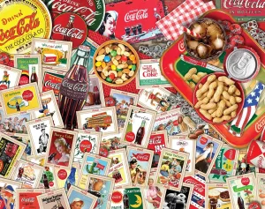 Springbok's 1500 Piece Jigsaw Puzzle Coca-Cola Collector's Table - Made in USA