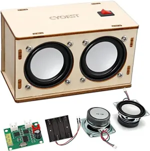 STEM Projects for Kids & Adults Build Your Own Bluetooth Speaker - Science Experiment Electronics Kit | Beginner's Starter DIY Set,STEM Gifts for Teenage Girls   Boys Ages 10 and Up (Dual Speakers)