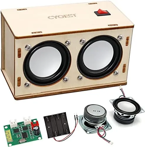 STEM Projects for Kids & Adults Build Your Own Bluetooth Speaker - Science Experiment Electronics Kit | Beginner's Starter DIY Set,STEM Gifts for Teenage Girls   Boys Ages 10 and Up (Dual Speakers)