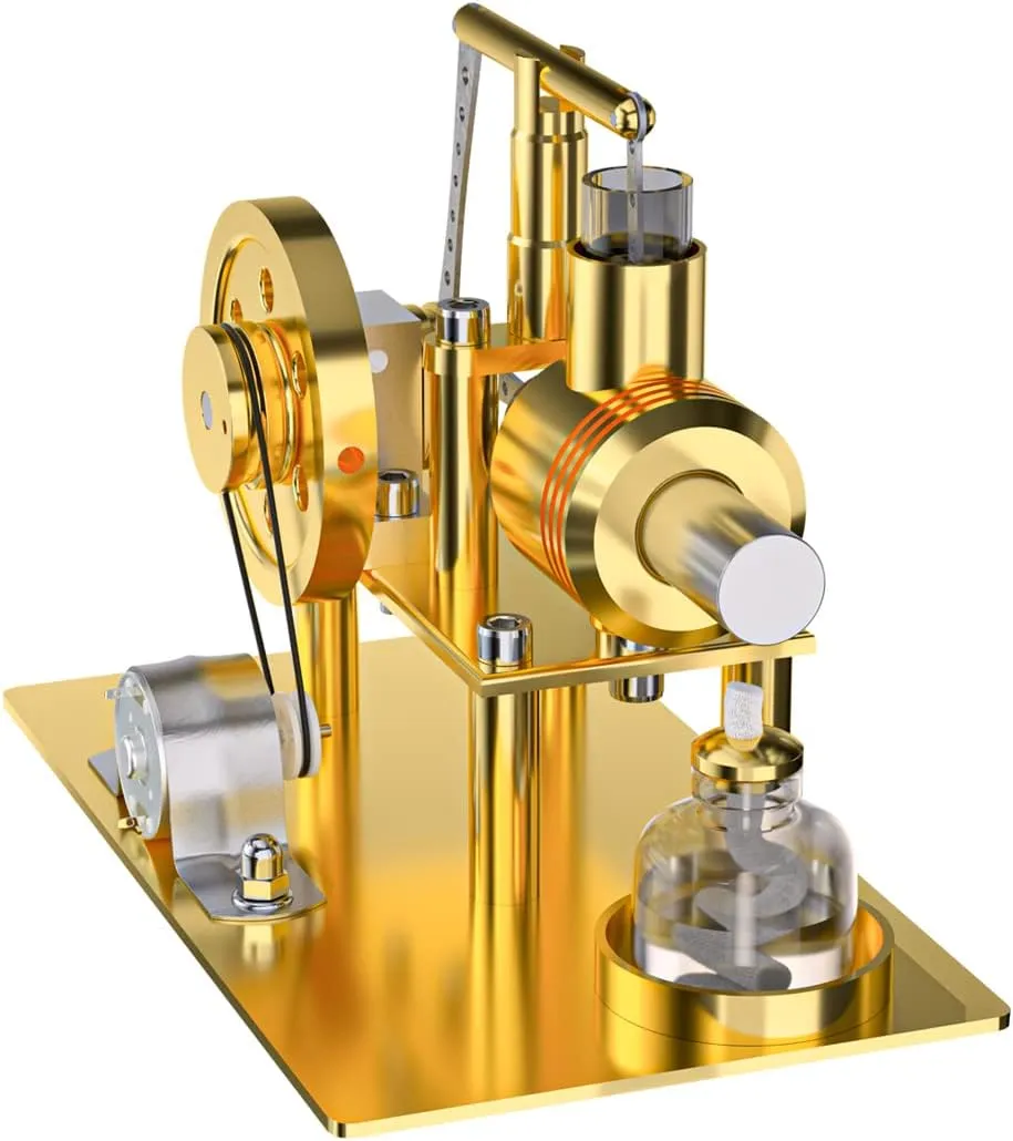 Stirling Engine Assembly Model Kit, ENJOMOR Metal Balance-Style Engine Model Set