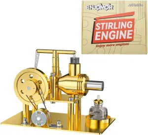 Stirling Engine Assembly Model Kit, ENJOMOR Metal Balance-Style Engine Model Set