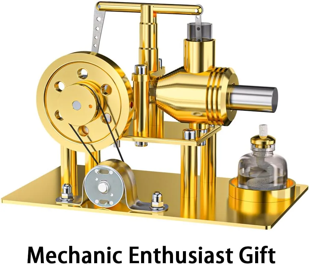 Stirling Engine Assembly Model Kit, ENJOMOR Metal Balance-Style Engine Model Set