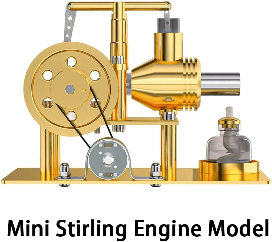 Stirling Engine Assembly Model Kit, ENJOMOR Metal Balance-Style Engine Model Set