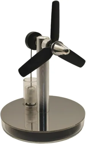 Stirling Engine Model, Three-Blade Propeller Swashplate Low-Temperature Stirling, Mini Handcrafted Cup Lid Heat Engine, Creative Desktop Decor Science Educational Set for Adults