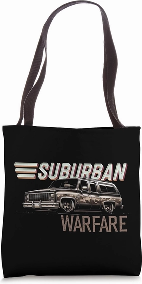 Suburban Warfare Squarebody Truck Squarebody Burb Warfare Tote Bag