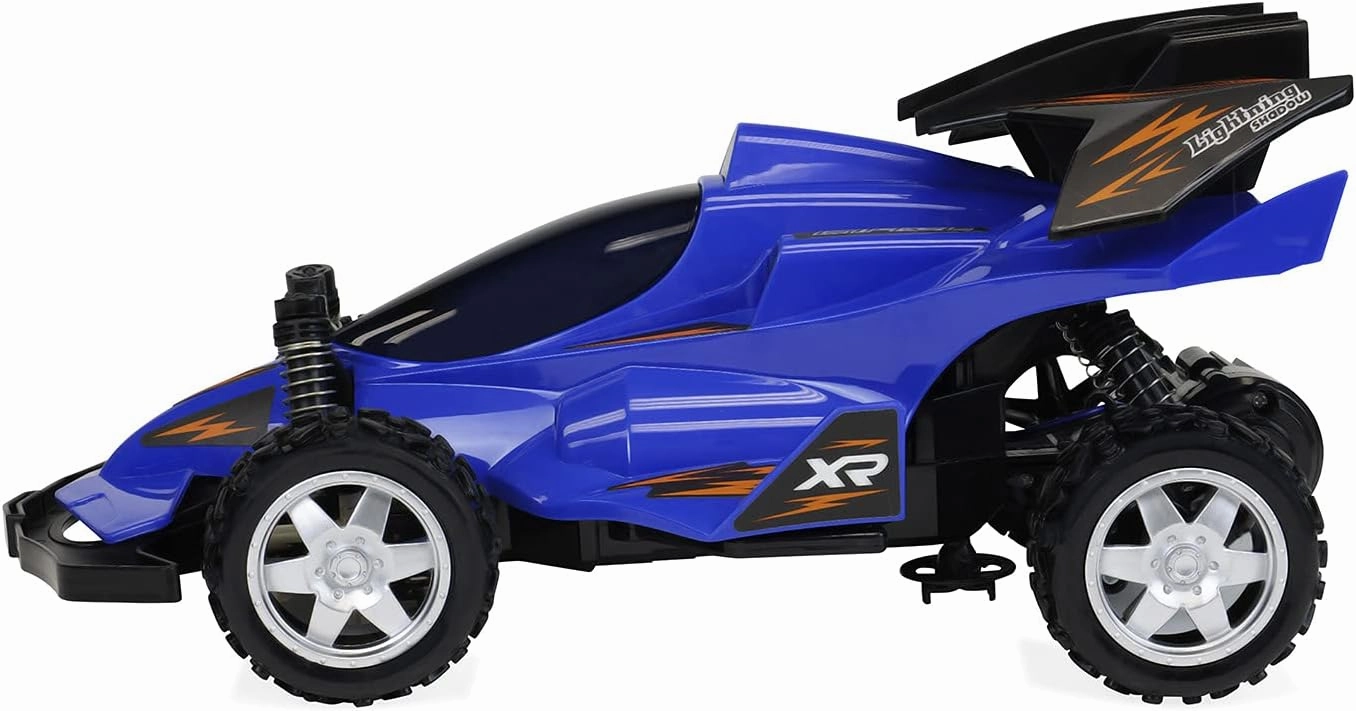 Sumac Remote Control Sports Car Super Drift Racer – High Speed, Full Function, Sounds and Lights for Gifting, Christmas, Holidays (Blue)