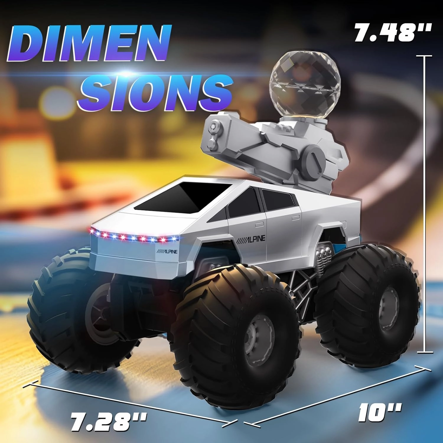 Summer Toys 1:16 RC Car with Water Gun -2.4 GHZ Remote Control Car, 4WD All Terrain Amphibious Assault,Electric Vehicle Outdoor Pool Toys for Kids, Gifts for BoysGirls Age 5  Years Old