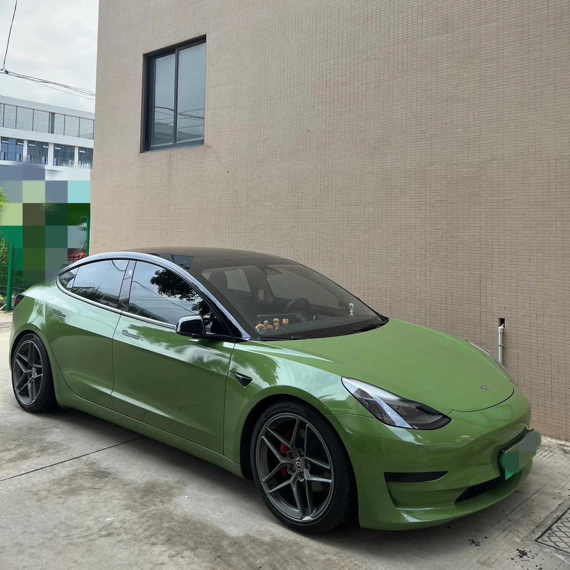 Super Gloss Racing Green Car Wrap