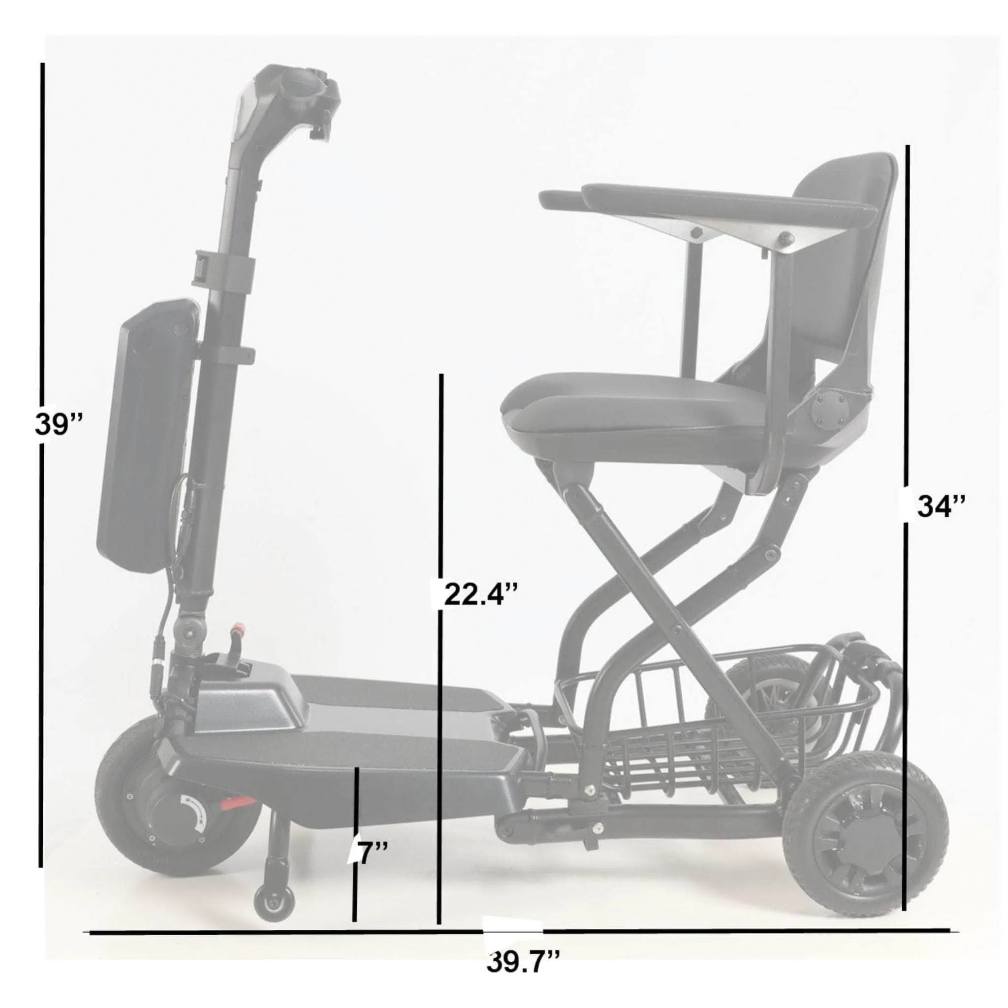 Super Light Flight Folding Mobility Scooter