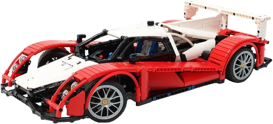 Supercar Model Building Blocks Set, MOC Collectible Racing Vehicle Toy for Teen Adult and Collections Enthusiasts, Creative Ornament Toy (Static Version/1568PCS), Type-2, 15HF54141RE