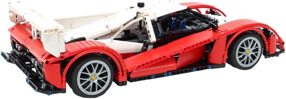 Supercar Model Building Blocks Set, MOC Collectible Racing Vehicle Toy for Teen Adult and Collections Enthusiasts, Creative Ornament Toy (Static Version/1568PCS), Type-2, 15HF54141RE