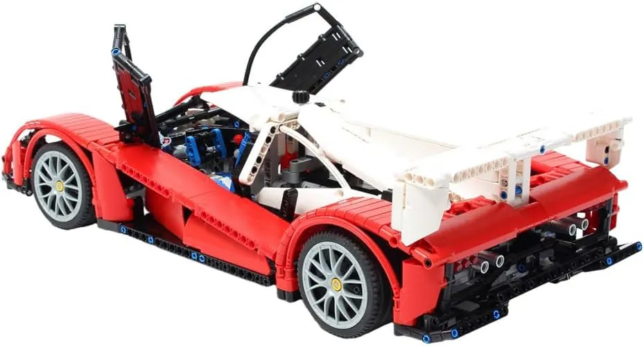 Supercar Model Building Blocks Set, MOC Collectible Racing Vehicle Toy for Teen Adult and Collections Enthusiasts, Creative Ornament Toy (Static Version/1568PCS), Type-2, 15HF54141RE