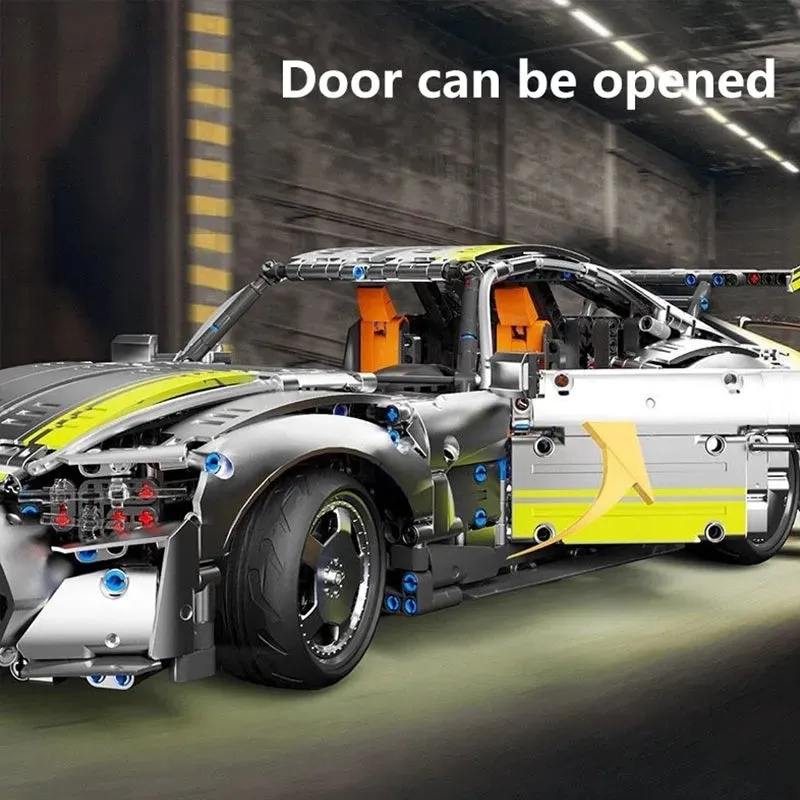 Tech MOC APP RC AMG GT Super Racing Car Bricks Toys T5035