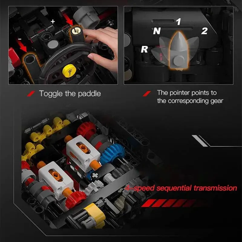 Tech MOC Ferrari LA Ferrari Super Racing Car Bricks Toy EU