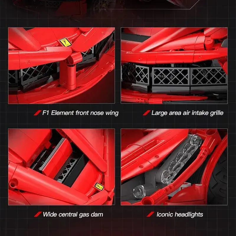 Tech MOC Ferrari LA Ferrari Super Racing Car Bricks Toy EU