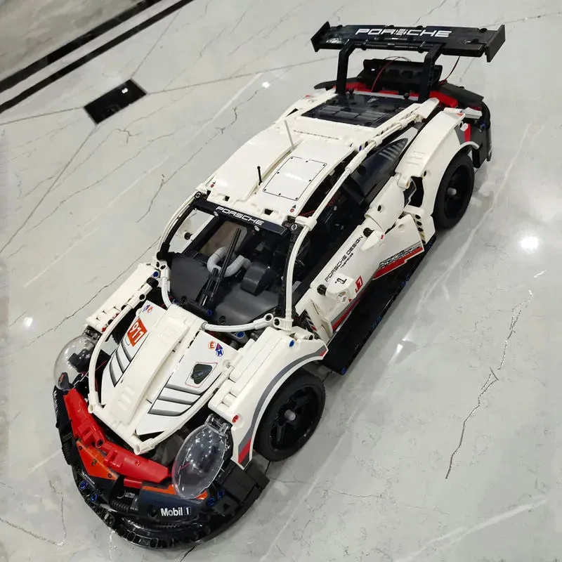 Tech MOC Porsche 911 RSR Racing Sports Car Bricks Toy 20097