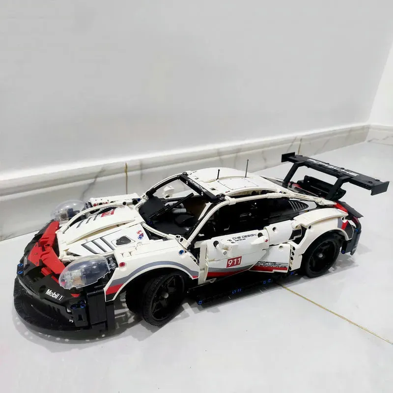 Tech MOC Porsche 911 RSR Racing Sports Car Bricks Toy 20097