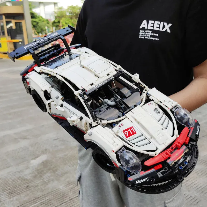 Tech MOC Porsche 911 RSR Racing Sports Car Bricks Toy 20097