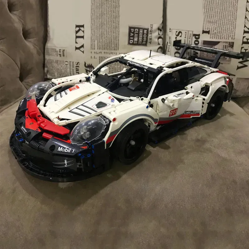 Tech MOC Porsche 911 RSR Racing Sports Car Bricks Toy 20097
