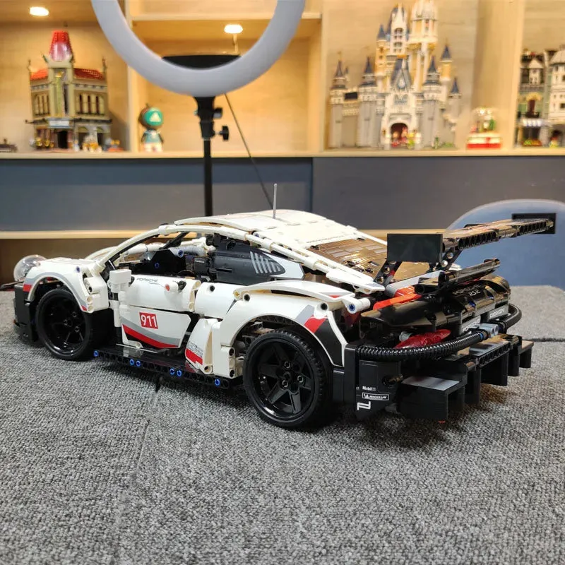 Tech MOC Porsche 911 RSR Racing Sports Car Bricks Toy 20097