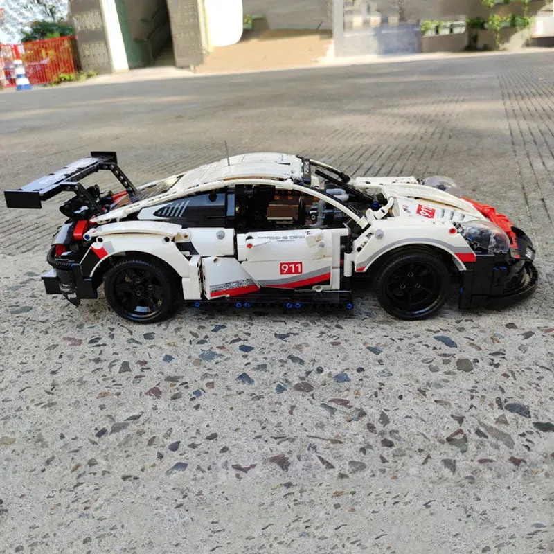 Tech MOC Porsche 911 RSR Racing Sports Car Bricks Toy 20097