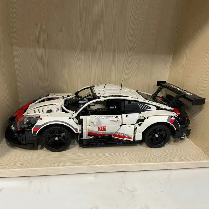 Tech MOC Porsche 911 RSR Racing Sports Car Bricks Toy 20097