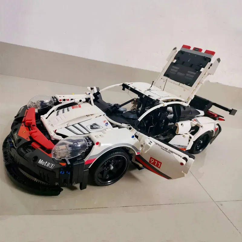 Tech MOC Porsche 911 RSR Racing Sports Car Bricks Toy 20097