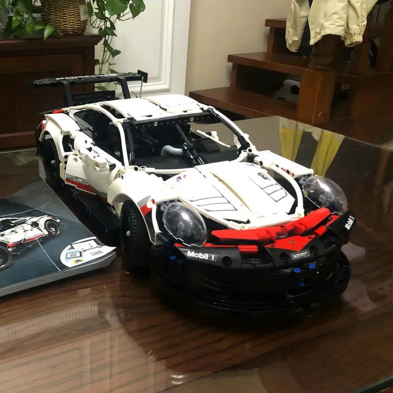 Tech MOC Porsche 911 RSR Racing Sports Car Bricks Toy 20097
