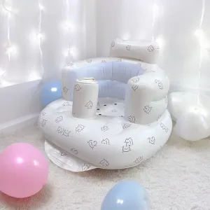 Teddy Bear Print Inflatable Baby Seat