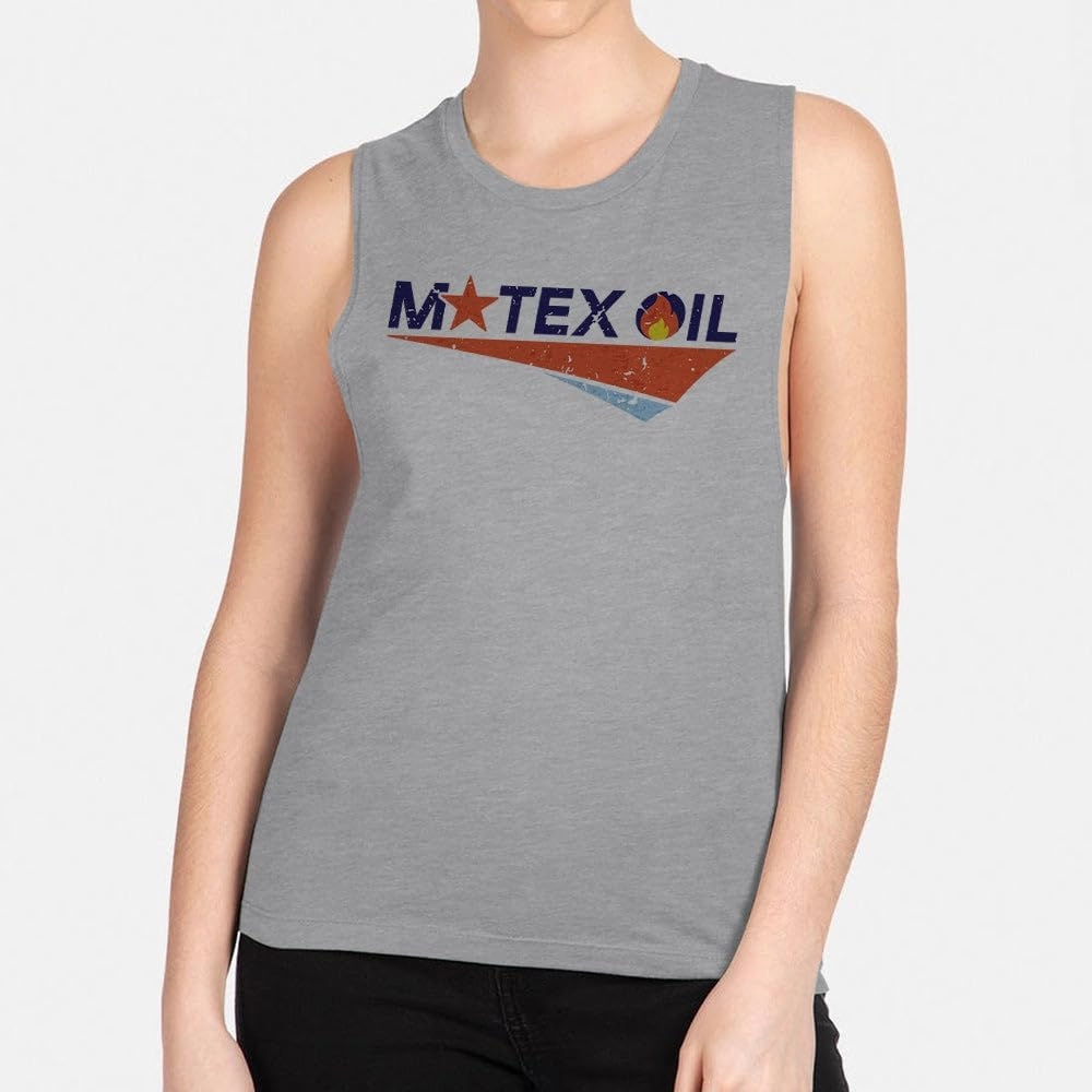 TeesAndTankYou Motex Oil Logo Women's Muscle Tank