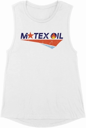 TeesAndTankYou Motex Oil Logo Women's Muscle Tank