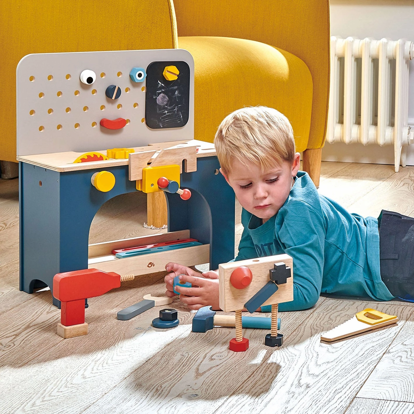 Tender Leaf Wooden Toy Table Top Tool Bench