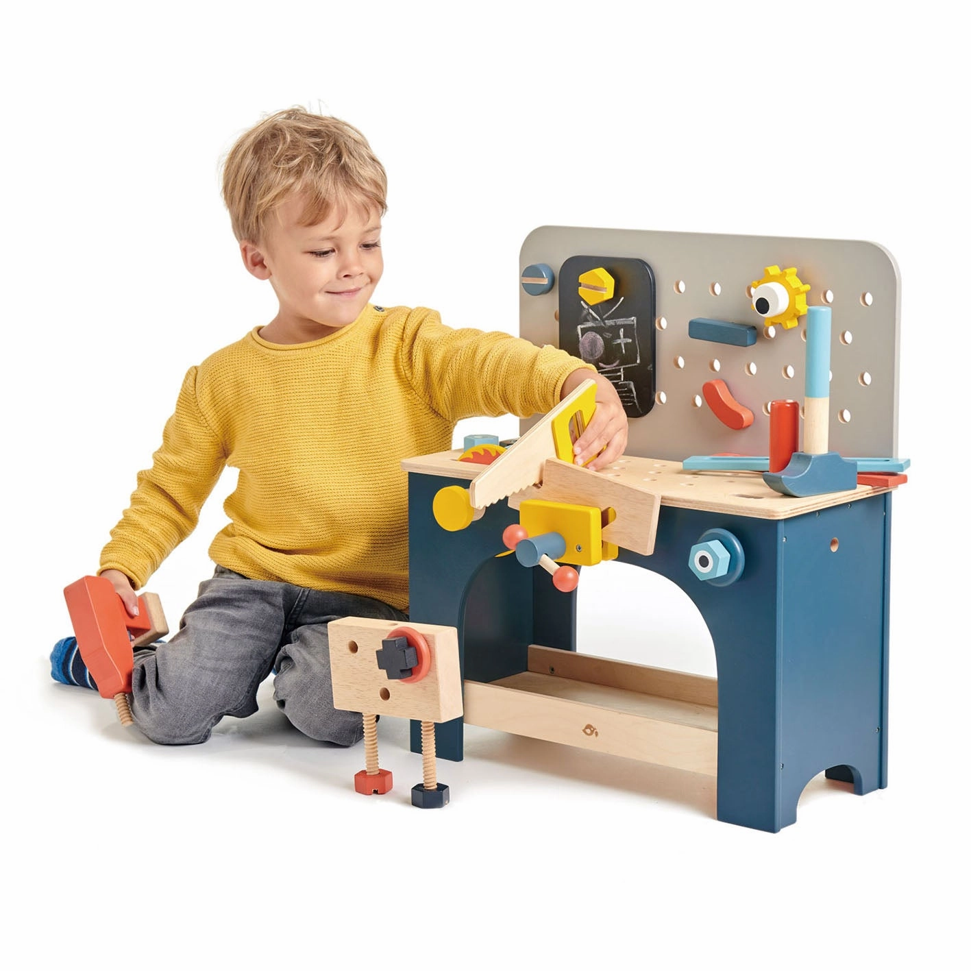 Tender Leaf Wooden Toy Table Top Tool Bench