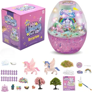 Terrarium Kit for Kids Build a Mermaid Habitat, DIY Night Light Mermaid Toys, Science Kits, Arts and Crafts for Boys Girls Ages 3  4 5 6 7 8 9 10 Gifts